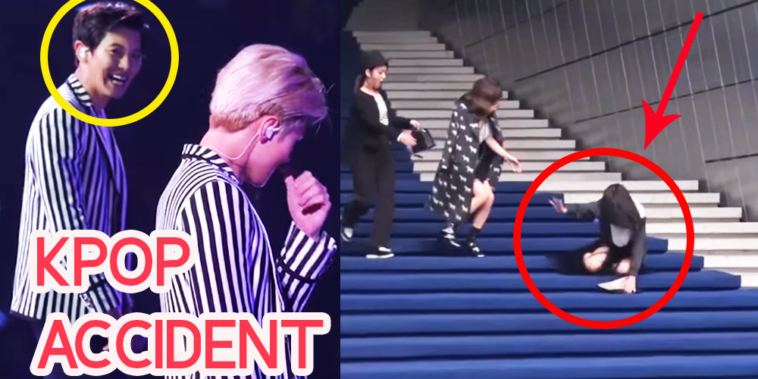 MOST AWKWARD KPOP IDOLS ACCIDENTS ON THE STAGE